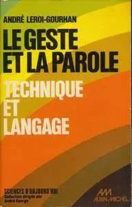 André Leroi-Gourhan, "Le geste et la parole, Tome 1 : Technique et langage - 105 dessins de l'auteur - Légendes des figures"