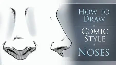 How to Draw Comic Style Noses - Male and Female