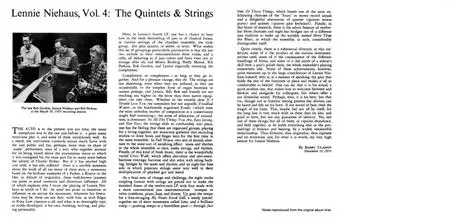 Lennie Niehaus - Vol. 4: The Quintets & Strings (1955) {Contemporary OJCCD-1858-2 rel 1995}