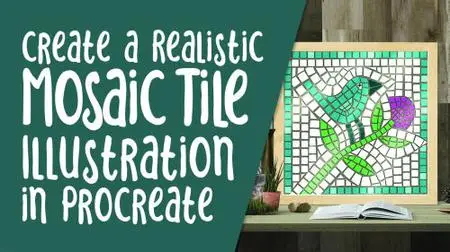 Create a Realistic Mosaic Tile Illustration in Procreate With 20 Brushes, 3 Patterns and 4 Palettes