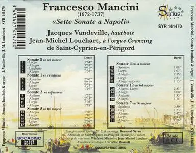 Jaques Vandeville, Jean-Michel Louchart - Mancini: Sette Sonate a Napoli (2016)