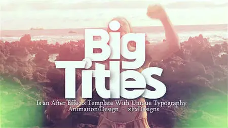 Big Titles Slideshow Typography - After Effects Project (Videohive)