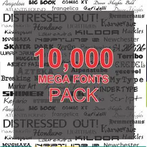 10.000+ Fonts Collection