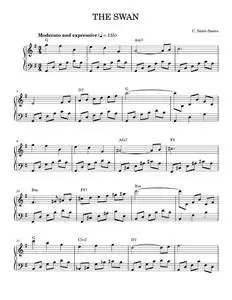 The Swan - Camille Saint-Saëns (Piano Solo)