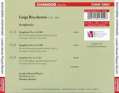 Matthias Bamert, London Mozart Players - Luigi Boccherini: Symphonies (2010)