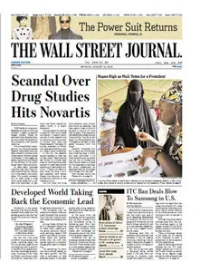 The Wall Street Journal (Europe) August  12 2013