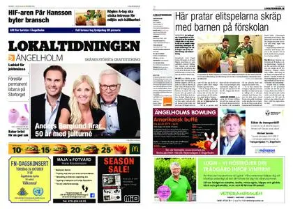 Lokaltidningen Ängelholm – 19 oktober 2019