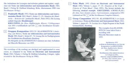 Karlheinz Stockhausen - Text-CD 2 - Punktuelle Musik 1952 & Gruppen-Komposition 1952-55 (2007) {Stockhausen-Verlag T-CD 2}
