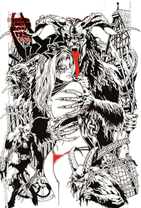 Tarot, Bruja de La Rosa Negra #113 (de 123) Un Pais de las Maravillas invernales de Krampus