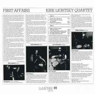 Kirk Lightsey Quartet - First Affairs (1986) {2015 Japan Timeless Jazz Master Collection Complete Series}
