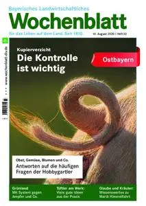 Bayerisches Landwirtschaftliches Wochenblatt Ostbayern - 13. August 2020