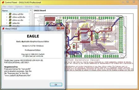 CadSoft Eagle Professional 6.4.0