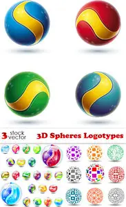 Vectors - 3D Spheres Logotypes