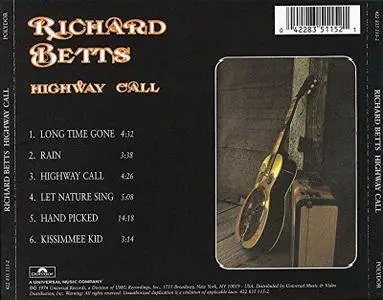 Richard Betts - Highway Call (1974)