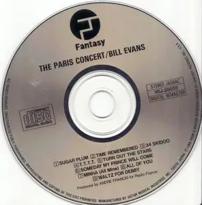 Bill Evans - The Paris Concert (1976) {Fantasy Japan VDJ-25035 rel 1989}