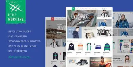 ThemeForest - Littlemonsters v1.0 - Sport Shop WooCommerce WordPress Theme - 20700033