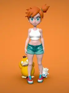 Misty - Psyduck - Togepi