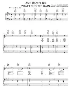 And can it be that i should gain - Charles Wesley (Piano-Vocal-Guitar)