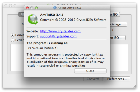 AnyToISO Professional v3.4.1 Multilingual Mac OS X