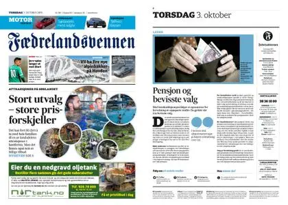 Fædrelandsvennen – 03. oktober 2019