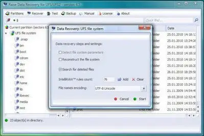 Raise Data Recovery for UFS/UFS2 v4.9.1 