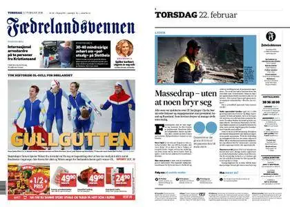Fædrelandsvennen – 22. februar 2018
