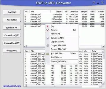 Hootech SWF to MP3 Converter ver2.2 Build 110 