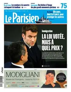 Le Parisien du Mercredi 20 Décembre 2023