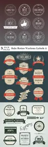 Vectors - Sale Retro Various Labels 2