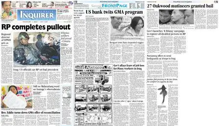 Philippine Daily Inquirer – July 20, 2004