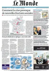 Le Monde et Supplément Economique du Mardi 16 Octobre 2012