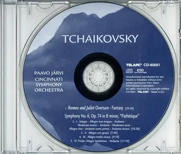 Paavo Jarvi, Cincinnati SO - P.I. Tchaikovsky: Symphony No.6 'Pathetique' Op.74; Romeo and Juliet Overture (2007)