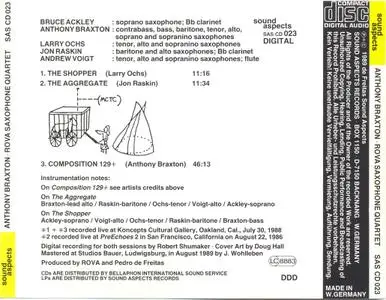 Anthony Braxton & Rova Saxophone Quartet - The Aggregate (1989)