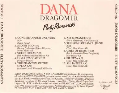 Dana Dragomir - Fluty Romances - 1990