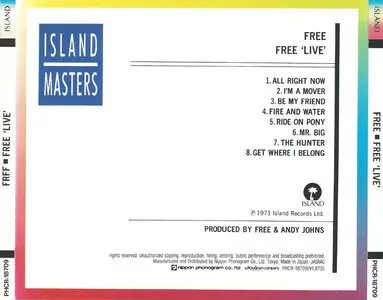 Free - Free Live! (1971) [1992, Nippon Phonogram, PHCR 18709]