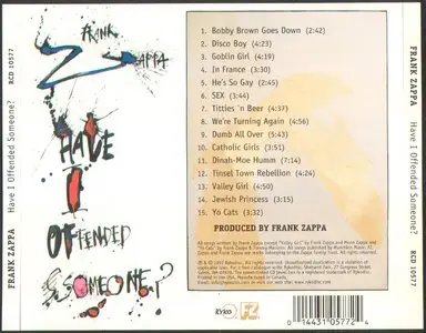 Frank Zappa - Have I Offended Someone? (1997) {Rykodisc Remaster Complete Series}