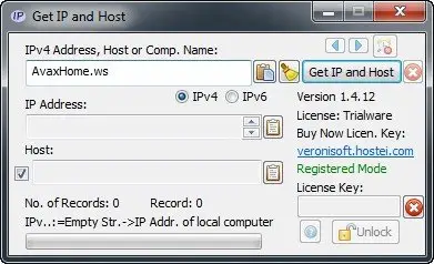 Veronisoft Get IP and Host 1.4.12 + Portable