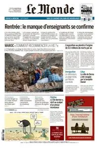 Le Monde du Mercredi 13 Septembre 2023