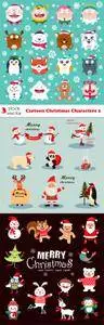 Vectors - Cartoon Christmas Characters 2