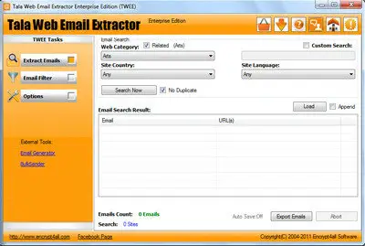 Tala Web Email Extractor v1.4.2 Enterprise Edition 