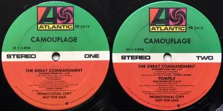 Camouflage - The Great Commandment (US promo 12" single) (1988) {Atlantic}