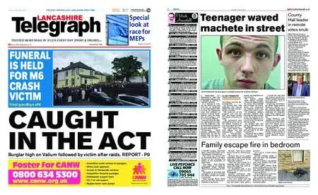 Lancashire Telegraph (Blackburn, Darwen, Hyndburn, Ribble Valley) – May 20, 2019