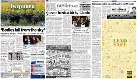 Philippine Daily Inquirer – July 19, 2014