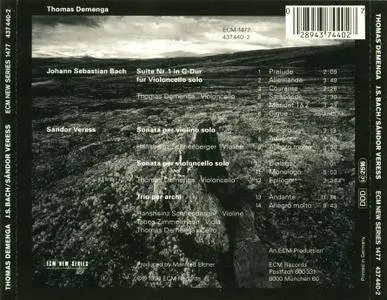 Thomas Demenga, Hansheinz Schneeberger, Tabea Zimmermann - Johann Sebastian Bach / Sandor Veress (1993)