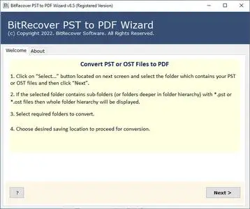BitRecover PST to PDF Wizard 8.6