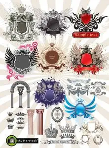 Amazing SS Shields Crowns Columns