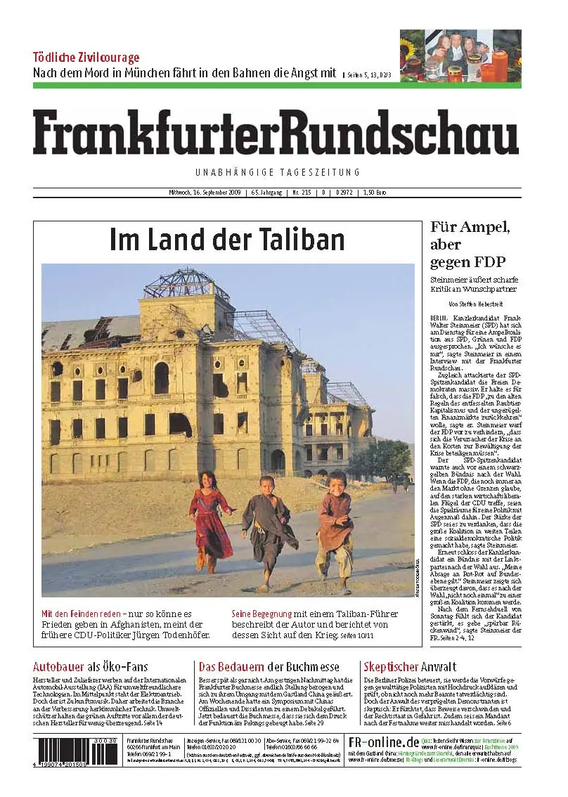 Frankfurter Rundschau vom 16. September 2009