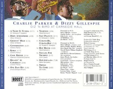 Charlie Parker & Dizzy Gillespie - Diz 'N Bird At Carnegie Hall (1997) {Roost CDP 7243 8 57061 2 7 rec 1947}