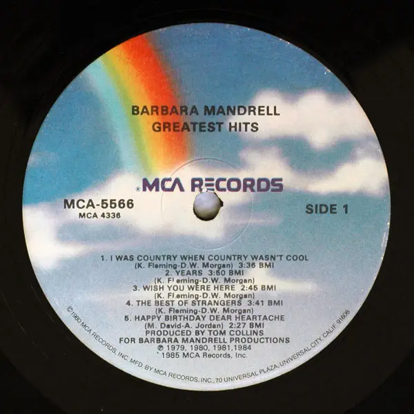 Barbara Mandrell - Greatest Hits (1985) 24-Bit/96-kHz Vinyl Rip