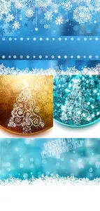 Christmas tree & snowflakes